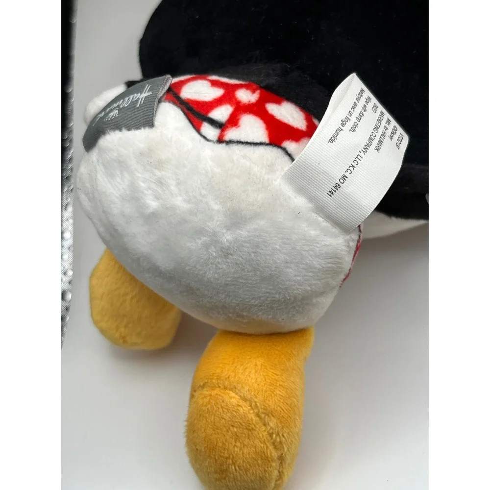 Hallmark Disney Mickey Minnie Mouse Plush Set Heart Valentine Red Black White